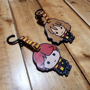 Ron & Hermione Bag tags